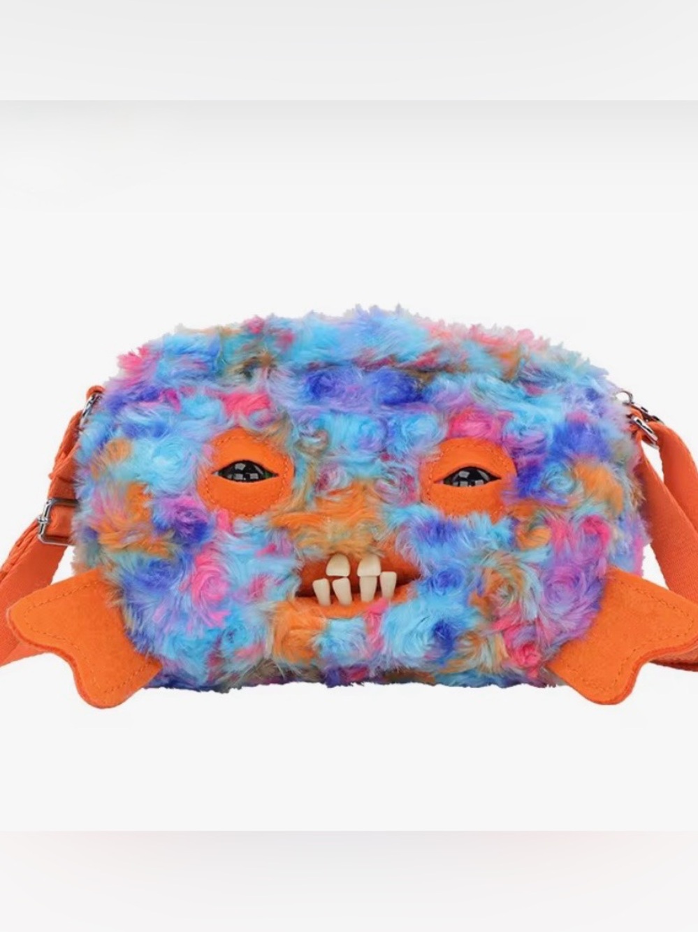 New Fuggler Zuru Series 4 Crossbody Bag Purse Plush Rainbow Plush Cod Father